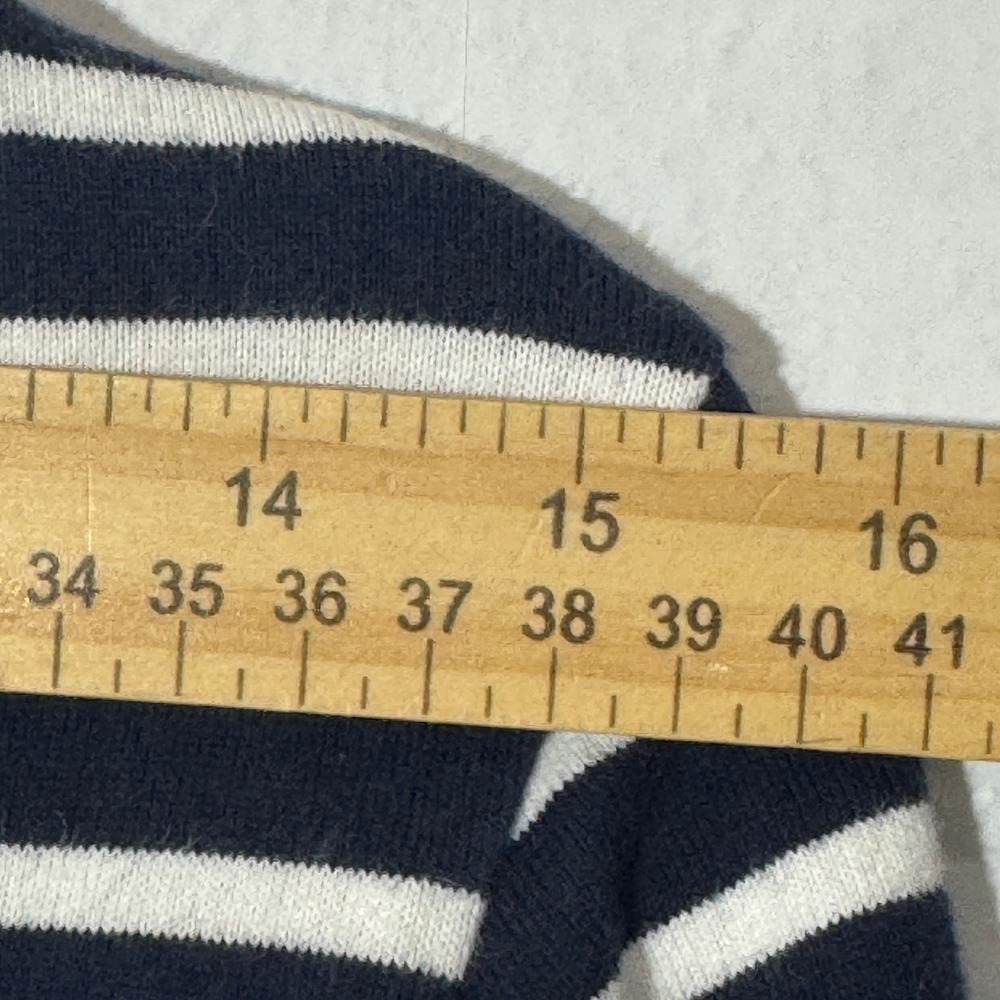 Joules Harbour Notch Neck Breton Striped Blue/White Long Sleeve Shirt US Size 6 - Picture 13 of 16